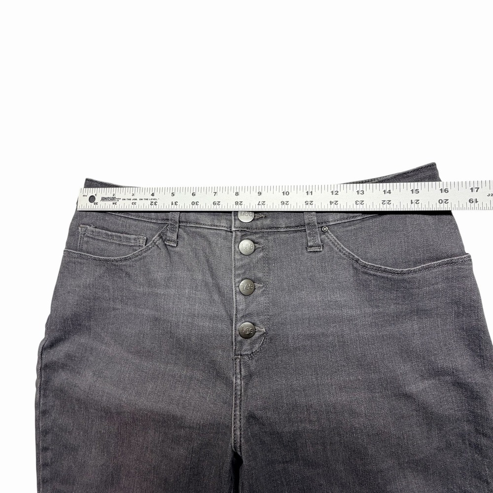 Lee Women Gray Sculpting‎ Slim Fit Skinny Leg Jeans Size 14M - Picture 9 of 14